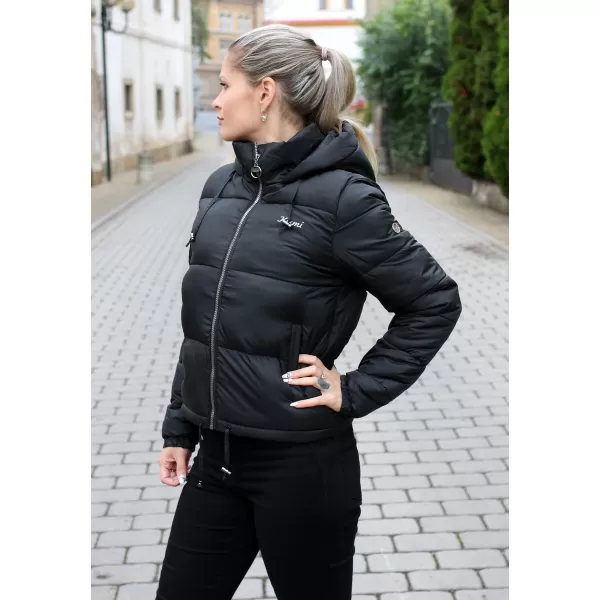  Dámska bunda KIXMI REINA ČIERNA / BIELA 