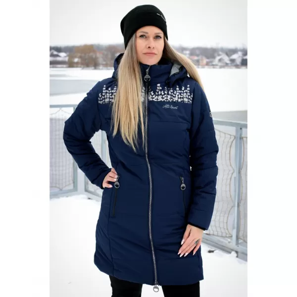  Dámsky kabát ALTISPORT BEVERLY TMAVO MODRÁ 