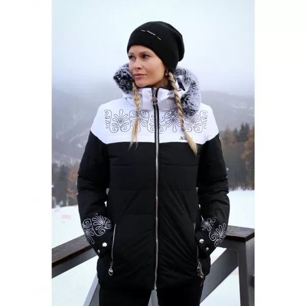  Dámska zimná bunda KIXMI RUBIA ČIERNA / BIELA 