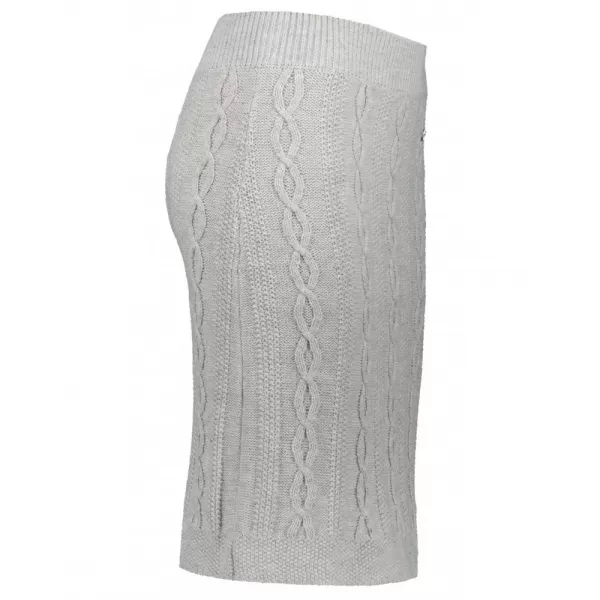  Dámska pletená sukňa KIXMI RUTH SVETLO ŠEDÁ MELANGE 