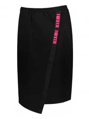 Dámska sukňa KIXMI SIBILA ČIERNA/RUŽOVÁ