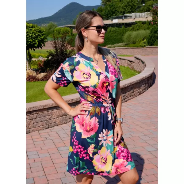  Dámske šaty ALTISPORT CANDIS TMAVO modrá 