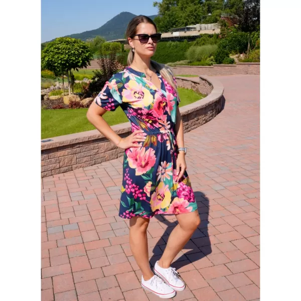  Dámske šaty ALTISPORT CANDIS TMAVO modrá 
