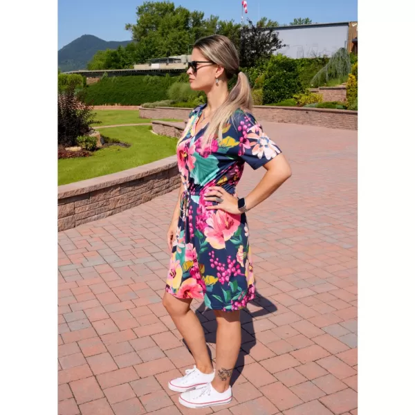  Dámske šaty ALTISPORT CANDIS TMAVO modrá 