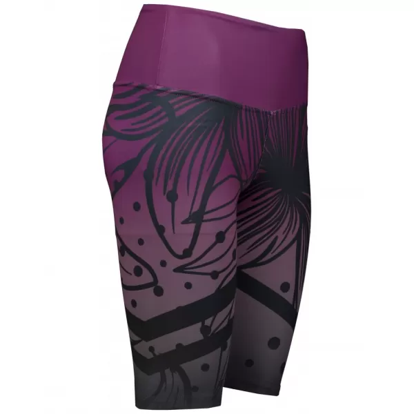 Dámske funkčné legíny nad kolená premium ALTISPORT VOJ/ALW045LEG02 FIALOVÁ/ČIERNA 