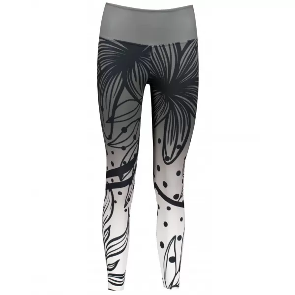  Dámske dlhé funkčné legíny premium ALTISPORT VOJ/ALW045LEG01 ČIERNOBIELA 