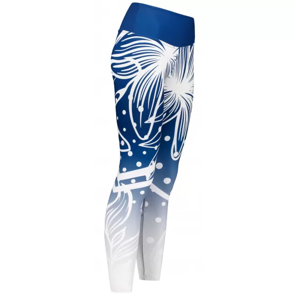  Dámske dlhé funkčné legíny premium ALTISPORT VOJ/ALW045LEG01 NÁMORNÁ MODRÁ/BIELA 