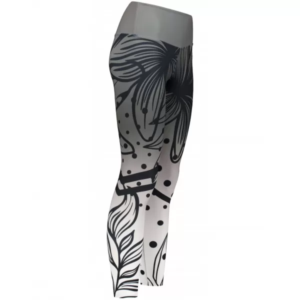  Dámske dlhé funkčné legíny premium ALTISPORT VOJ/ALW045LEG01 ČIERNOBIELA 