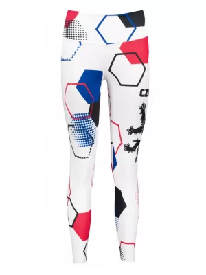 Dámske dlhé funkčné legíny premium ALTISPORT VOJ/ALW036LEG01 HEXA biela