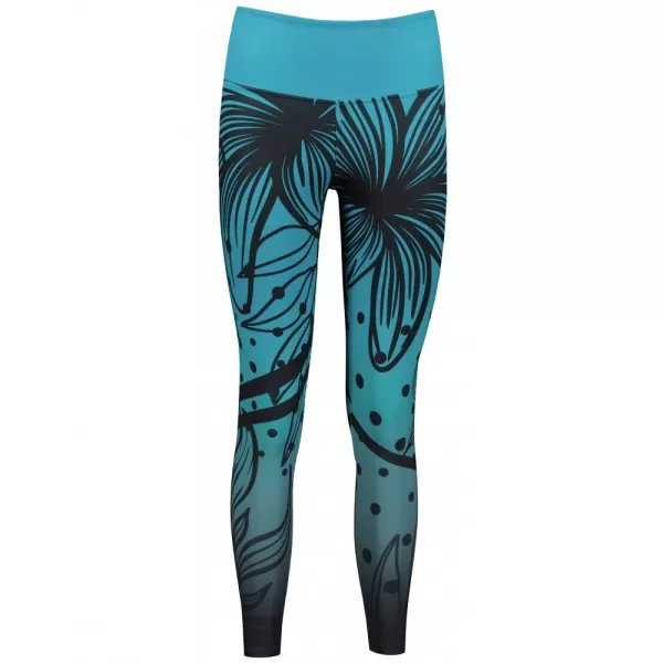  Dámske dlhé funkčné legíny premium ALTISPORT VOJ/ALW045LEG01 EMERALD/ČIERNA 