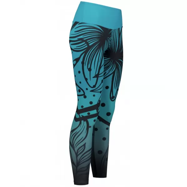  Dámske dlhé funkčné legíny premium ALTISPORT VOJ/ALW045LEG01 EMERALD/ČIERNA 