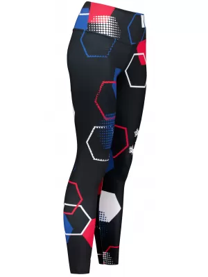 Dámske dlhé funkčné legíny premium ALTISPORT VOJ/ALW036LEG01 HEXA čierna