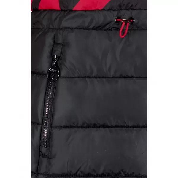  Dámska bunda ALTISPORT DARCIA ČIERNA/ČERVENÁ 