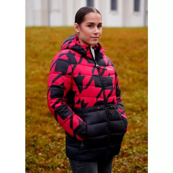  Dámska bunda ALTISPORT DARCIA ČIERNA/ČERVENÁ 