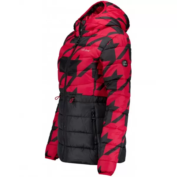  Dámska bunda ALTISPORT DARCIA ČIERNA/ČERVENÁ 