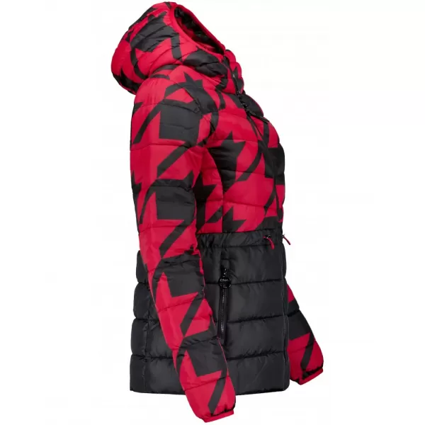  Dámska bunda ALTISPORT DARCIA ČIERNA/ČERVENÁ 