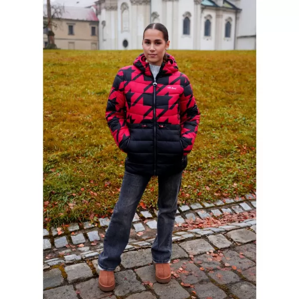  Dámska bunda ALTISPORT DARCIA ČIERNA/ČERVENÁ 