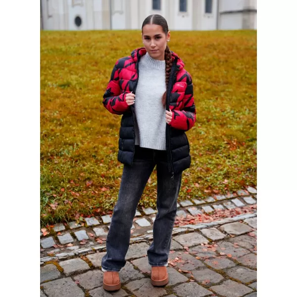  Dámska bunda ALTISPORT DARCIA ČIERNA/ČERVENÁ 