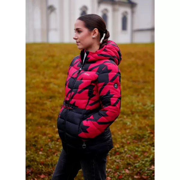  Dámska bunda ALTISPORT DARCIA ČIERNA/ČERVENÁ 