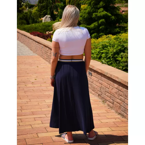  Dámska sukňa ALTISPORT ETTA TMAVO MODRÁ 