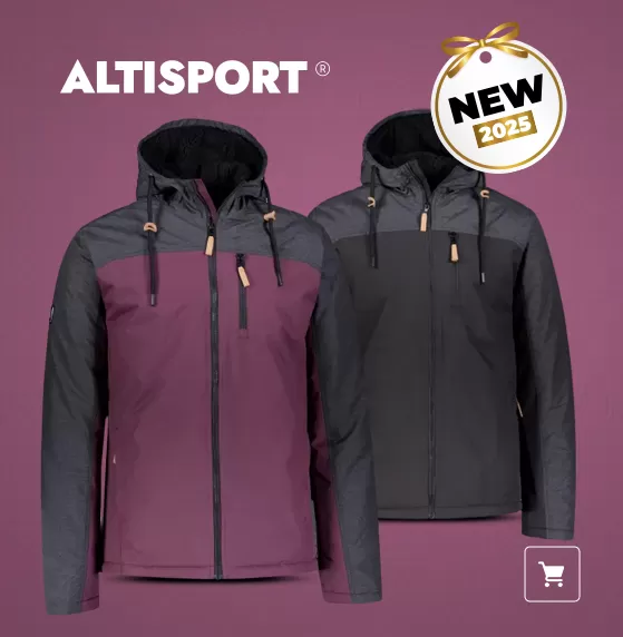 Pánska zimná bunda ALTISPORT NEROM BORDOVÁ